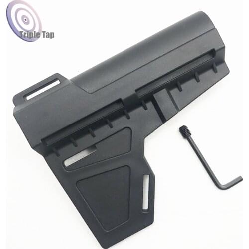 Blade Type Nylon Tactical Stock Gel Blaster Upgrade Extended Stock Part Replacement Accessories Buttstock