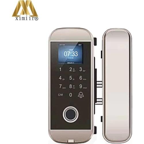 Smart Door Lock Fingerprint Electronic Digital Gate Opener XM-108 Fingerprint Door Lock For Glass wooden Door With Password,Card