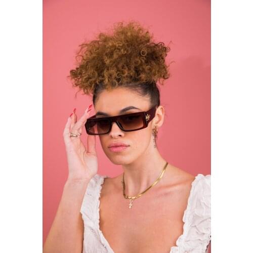 Vintage Rectangle Arshel Brown Güneş Gözlüğü 2021 New Season Different Model Fashion Trend Ladies High Quality Sunglasses UV400