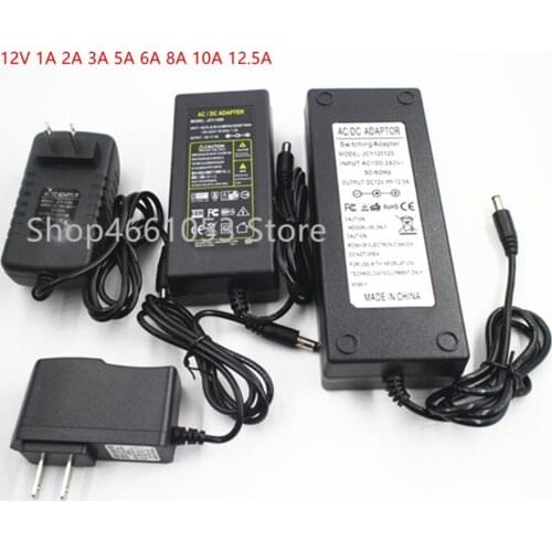High Quality Has Power Supply DC 12 V 1A 2A 3A 5A 6A 7A 8A 10A Led Transformer For 5050 5730 2835 3014 5050 Has Led Strip Lights