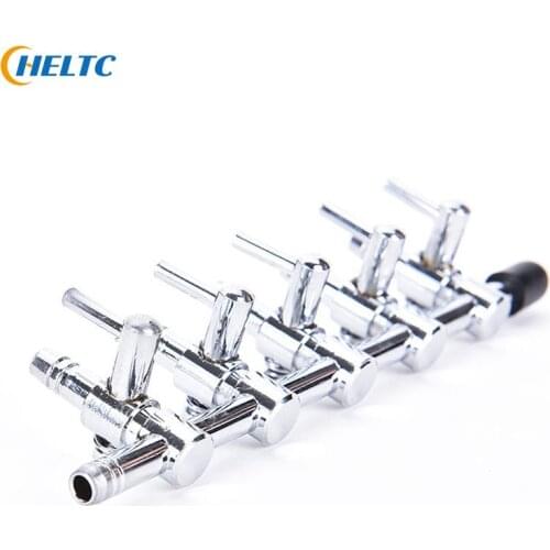 1-5Ways Aquarium Air Splitter Valve Fish Tank Air Pump Flow Splitter Distributor Pump Valve Tap Lever Control Switch Valve