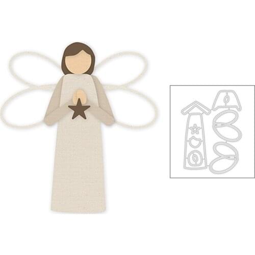 2020 New Angel Girl Fairy Butterfly Wings Metal Cutting Dies For DIY Decoration Album Greeting Card Scrapbooking Making No Stamp