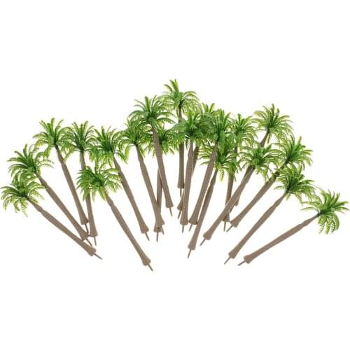 20x Scenery Park Layout 1/250 Coconut GreenTree Model for Architecture Decor