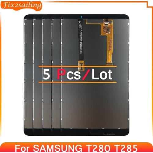 5Pcs/Lot For Samsung Galaxy LCD Display Tab A 7.0 2016 SM-T280 T280 T285 SM-T285 Touch Screen Digitizer Assembly For T280 T285