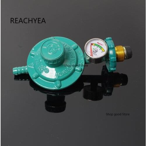 Household bottled liquefied petroleum gas regulator shockproof oxygen pressure regulator cylinder gauge gas burner repair parts