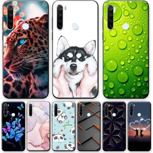 For Redmi note 8T Case 6.3" Cute Animal Phone Case For Redmi note 8T Silicone Soft TPU Matte Cover For Xiaomi Redmi note 8t Capa