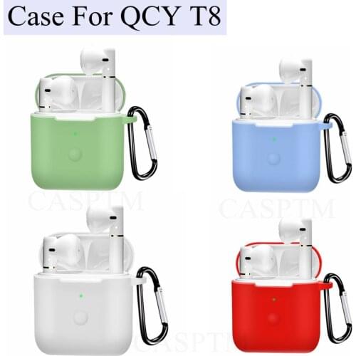 For Samsung QCY T8 Case Soft TPU Protective Cover case for QCY T8 T5 Wireless Earphone Headset for qcy t8 t5 conque shell capa
