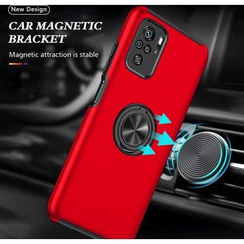 For Xiaomi Redmi Note 10 9 K40 Pro 10S 9S Case Shockproof Ring Stand Cover Xiaomi Poco M3 F3 X3 Pro Mi 10T Pro 11 Lite Case Capa