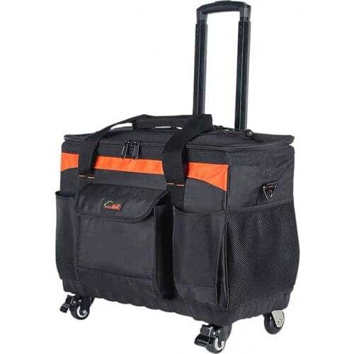 GraspDream Black waterproof Oxford Rolling Luggage Spinner Men Large multifunction Suitcase Wheels Toolkit Tie toolbox Trolley