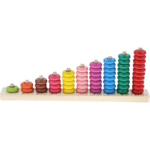 Montessori Wooden Materials Number Matching Counting Game Early Learning Mathematical Educational Toys for Children Kids