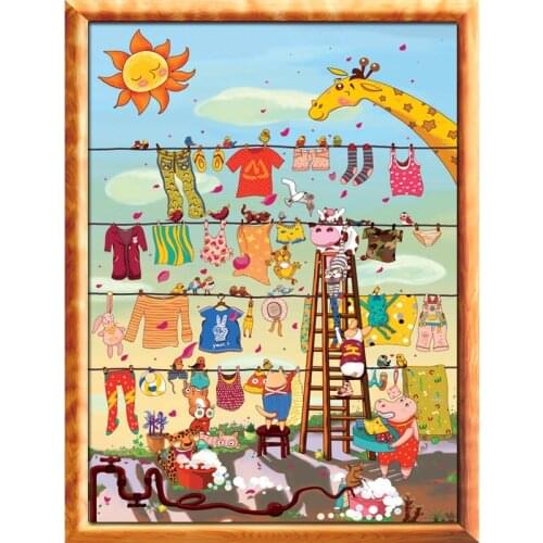 Imported Cartoon Animal Puzzle Cat And Gog HD 2000 Pieces Adult Puzzle Children Gift