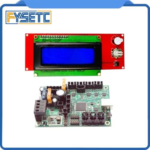 Clone Prap Prusa i3 Ramps 1.4 2004 LCD With Mini-Rambo 1.3A Mainboard For Prusa i3 MK2 3D Printer Designed by Ultimachine