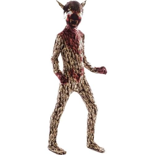 Horror Mutant Dry Ghost Stranger Things Halloween Costume for Kids Scary Skeleton Costume Fancy Dress Creepy Demon Purim Costume