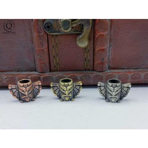 Brass Egyptian Patron Saint Eagle Knife Pendants EDC Outdoor Products DIY Paracord Beads Copper Umbrella Rope Hangings Keyrings