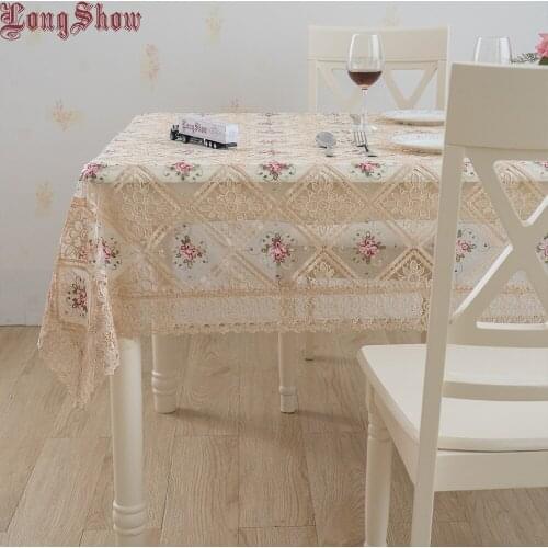 Lace Tablecloths On The Table LongShow China