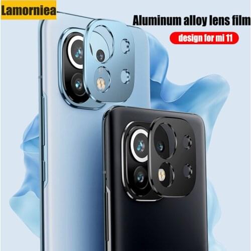For Xiaomi Mi 11 Metal Camera Lens Cover 360 Full Glue Cover Aluminum Alloy Iron Sheets Camera Cover For Xiomi Xiaomi Mi 11 Mi11
