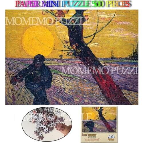 The Sower Mini Puzzle Toys 500 Pieces Paper Jigsaw Puzzle Adults Brain Challenge DIY Assemble Jigsaw Puzzle Games Home Decor