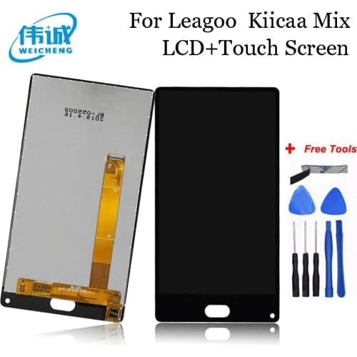 Mobile Phone LCD Sensor For Leagoo Kiicaa Mix LCD Display+Touch Screen Digitizer Repair Parts Screen Glass Replace And Tools