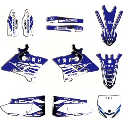 Motorcycle Decals Kit For Yamaha YZ250 YZ125 2015 - 2019 2018 2017 2016 Background Graphic Sticker YZ 250 125