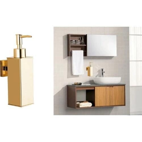 203F Wall Mount Manual Soap Dispenser Cuboid Storage Box Hand Press Conditioner Storage Hand Sanitizer Shampoo Shower Gel Clean