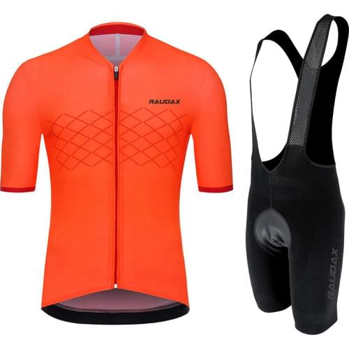 New Raudax Jersey Set MTB Cycling Clothing Mallot Ciclismo Hombre Verano Champion Clothing Jersey Bicicleta Mountain Bike 2021