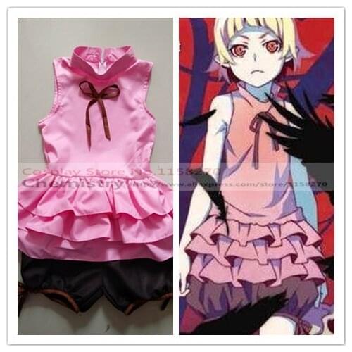 New Monogatari Shinobu Oshino Kissshot Cosplay Costume