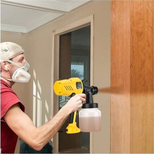 800ML Spray Gun Paint Sprayers 2.5mm Spray Gun Nozzle High Power Home Flow Control Electric Paint Spray Gun Easy Spraying