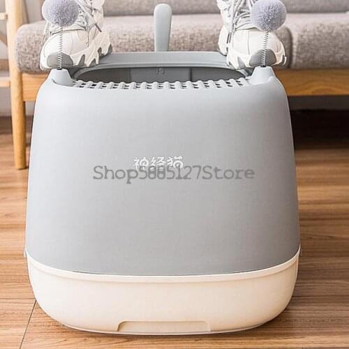 Cat Litter Basin Fully Enclosed Splash Proof Drawer Top In Toilet Deodorant Excrement Basin Extra Large Cat Sand Table Cat Suppl