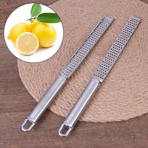 Stainless Lemon Cheese Vegetable Fruit Zester Grater Peeler Slicer Kitchen Tool