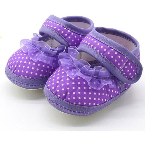 Girls Shoes Newborn Infant Baby Dot Lace Girls Soft Sole Prewalker Warm Casual Flats Shoes Children Casual Shoes Zapatos Niña
