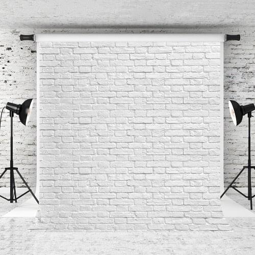 VinylBDS White Brick Wall Photocall Background Photography Background Fotografie Achtergronden