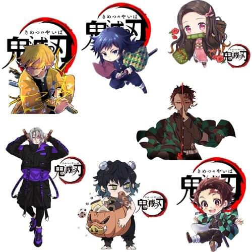 Japanese anime boys and girls Iron On Patches For Clothing A-level Thermal Transfers Sticker On Clothes T-shirt Appliques