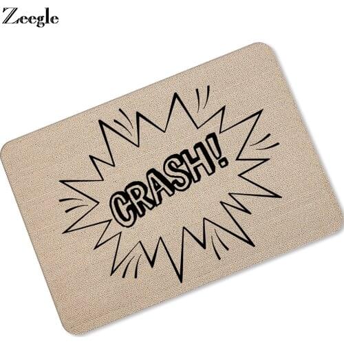Zeegle Floor Mat Doormat Anti Slip Funny Outdoor Floor Rug Living Room Carpet Waterproof Shower Mat Bath Door Mat Hallway Carpet