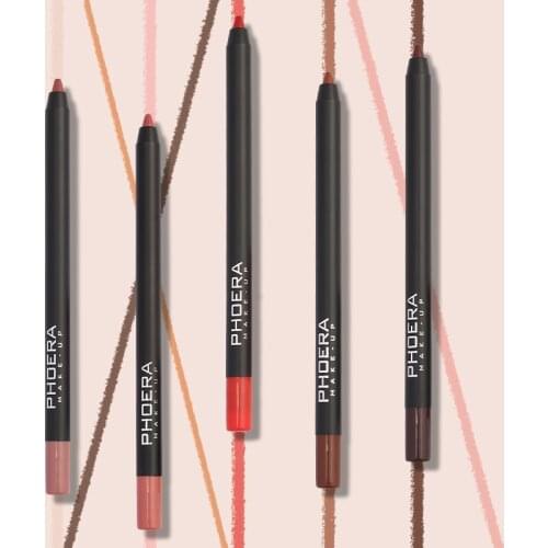 1Pcs Lipstick Pen 12 Colors Matte Lip Liner Pencil Waterproof Lasting Contour Makeup Beauty Tools TSLM1