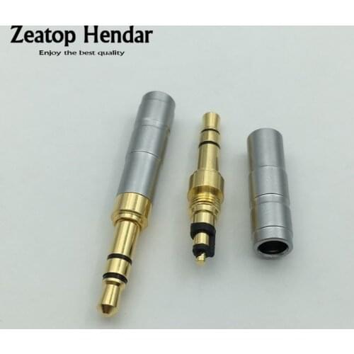 100Pcs HIFI Mini 3.5mm 3Pole Stereo Male Plug Earphone Pin Audio Jack for Denon AH-D600 D7100 D7200 / Beyerdynamic Connector