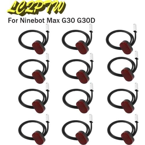 12PCS Electric Scooter Rear Fender Tail Lamp Light Stoplight Brake Light with Fixed Part For Ninebot Max G30 Brake Light