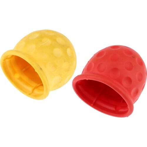 2pcs Towbar Cap Cover Rubber Tow Ball Towing Protect for Car Van Trailer