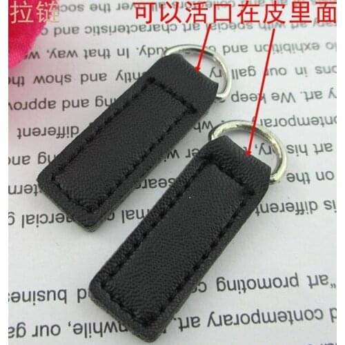 20pcs leather Zipper Pull Cord for NO.5 zipper*D Zip Puller*Zip Fastener*zip slider*zipper replacement DIY free shipping
