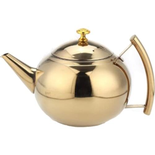 1L/1.5L/2L Kettle Thicker Stainless Steel Water Kettle Coffee Pot Teapot with Filter Kitchen Cooking Tool for Restaurant