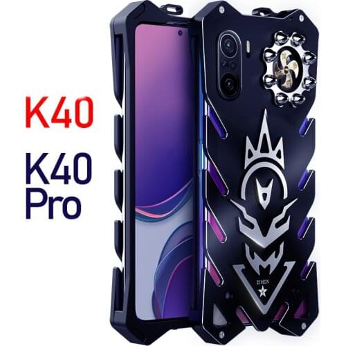 Redmi 9T Zimon Aviation Aluminum Metal Case Strong For Xiaomi Redmi K40 Pro Redmi K40 Gaming POCO F3 GT Cover