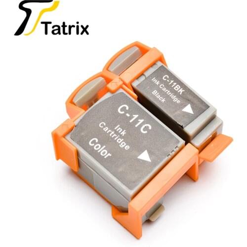 For Canon BCI-11 BCI11 PGI11 BK/C Compatible Ink Cartridge With Chip For Canon BJC-50/55/70/80/85/85PW Printer