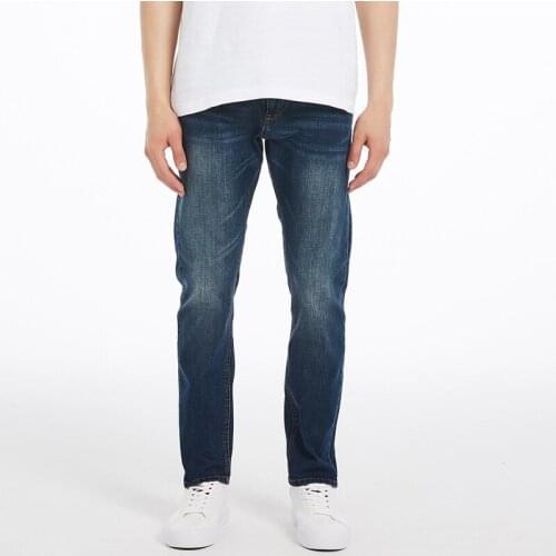 Color: Dark Blue Light Blue Jeans Men 2020 New Stretch Jeans Mens Summer Casual Light Blue Slim Pants Size 29-35 36