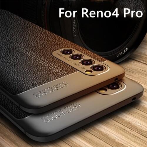 For OPPO Reno4 Pro Case Silicone Leather Fundas Protective Shell Soft Cover For OPPO Reno 4 Pro Cover For OPPO Reno 4 Pro Case