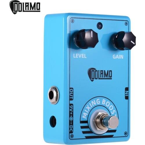 Dolamo D-10 Mixing Boost Guitar Effect Pedal with Level Gain Controls and True Bypass Design for Electric Guitar