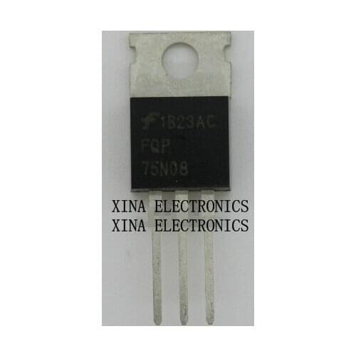 FQP75N08 P75N08 75N08 75V/80A TO-220 ROHS ORIGINAL 10PCS/lot Free Shipping Electronics composition kit