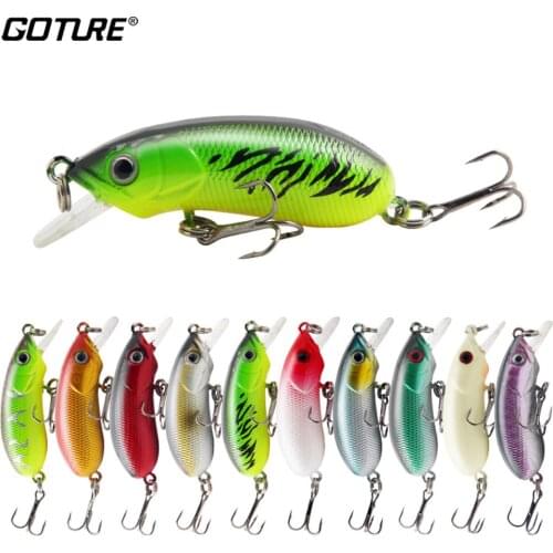 Goture 1pcs 5.3cm 7.8g hot model fishing lures hard bait 10color for choose minnow quality professional minnow depth 0.8-1.5m