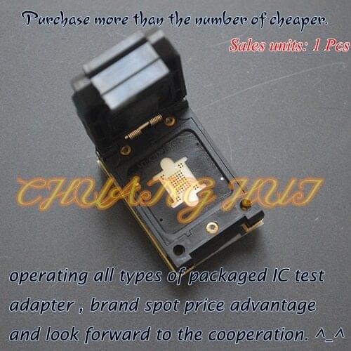 IC Detect FBGA63-0.8 NAND test socket TFBGA63 BGA63 ic socket Pitch=0.8mm