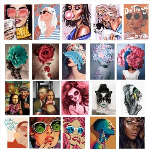 Fashion Woman Thermal Patch Flower Butterfly Girl Transfers T-Shirt Jeans Heat Transfer Washable Diy Iron-On Transfer