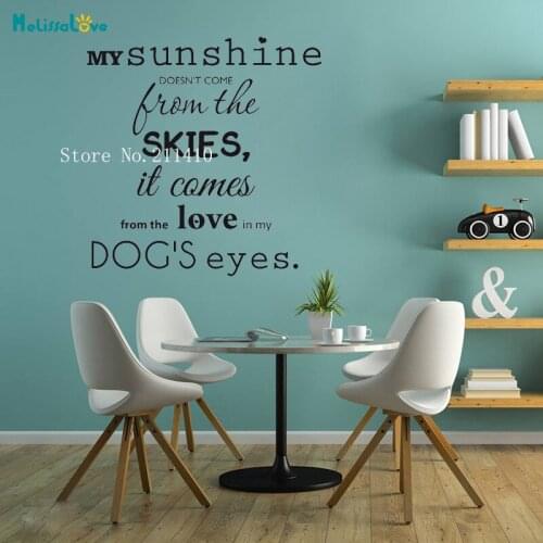 My Sunshine From Love Wall Sticker Vinyl Words Home Decoration For Living Room Bedroom Self-adhesive Art Murals YT568