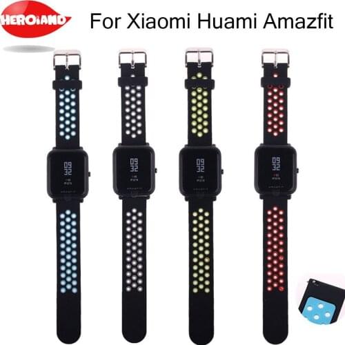 Soft Silicone Watch band Wrist strap band For Xiaomi Huami Amazfit Bip Youth smart Fitness Watch watchband replacment bracelet